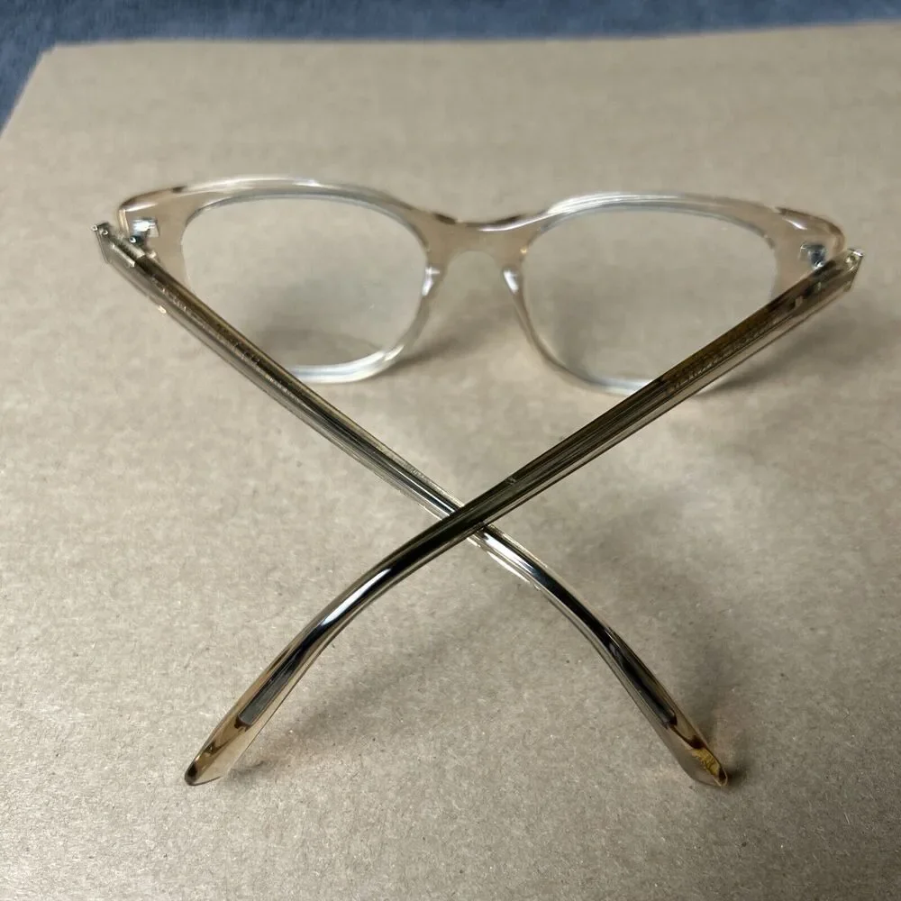 Warby Parker Eyeglasses Amelia M 664 Clear Gold 50-17-142.    G45